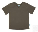 Jongens Basic Shirt korte mouw - Bruin (Army Brown)
