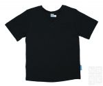 Jongens Basic Shirt korte mouw - Zwart (Deep Black)