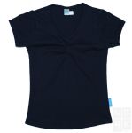 Meisjes Basic Shirt gerimpeld - Blauw (Navy Blue)