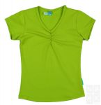 Meisjes Basic Shirt gerimpeld - Groen (Lime Green)