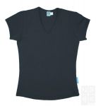 Meisjes Basic Shirt korte mouw - Grijs (Anthracite Grey)