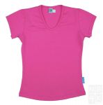 Meisjes Basic Shirt korte mouw - Roze (Candy Pink)