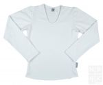 Meisjes Basic Shirt lange mouw - Wit (Bright White)